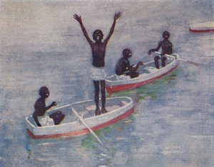 Garçons noirs à la Barbade, 1924