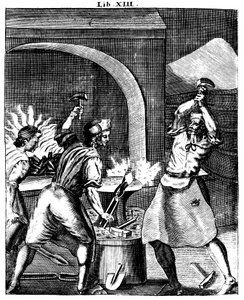 Forgerons au travail, 1715