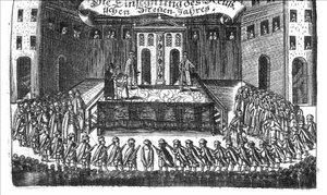 Bénédiction du Nouvel An russe de Georg Adam Schleissing Derer beyden Czaaren in Reussland Iwan und Peter Alexewiz, 1693