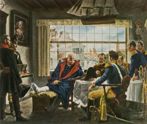 Blücher prend possession des médailles et du chapeau de Napoléon après Waterloo, 18 juin 1815, 1936 - Unbekannt
