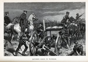 La marche de Blücher vers Waterloo, 1882