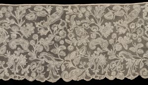 Volant en dentelle au fuseau, 18ème siècle - Unbekannt