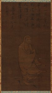Bodhidharma traversant le Yangzi sur un roseau - Unbekannt