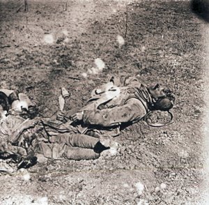 Corps de soldats morts