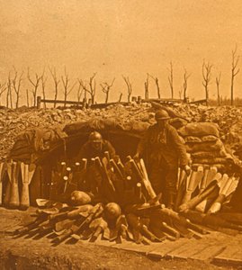 Dépôt de bombes, vers 1914-1918