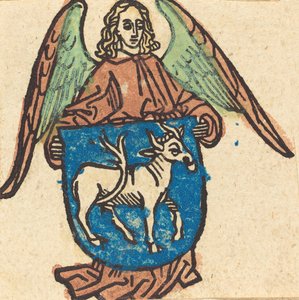 Ex-libris de Hilprand Brandenburg de Bibrach, en ou après 1500 - Unbekannt