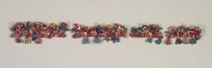 Fragment de bordure avec oiseaux et fleurs, 100 av. J.-C.-700 - Unbekannt