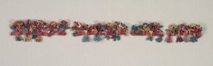 Fragment de bordure avec oiseaux et fleurs, 100 av. J.-C.-700 - Unbekannt