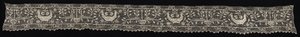 Bordure avec oiseaux à deux têtes et vases avec vignes et fleurs, 19ème siècle - Unbekannt