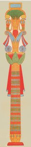 Chapiteau bouquet, Thèbes, Égypte, 1928