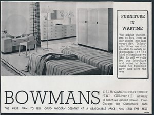 Publicité Bowmans, 1942
