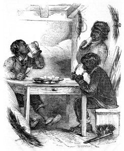Jeunes ramoneurs mangeant leur repas du soir, 1861