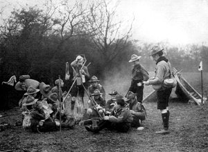 Scouts en camping, 1926
