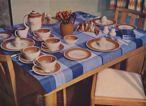 Petit déjeuner - Arrangement de table de petit déjeuner par Bowman Bros. Ltd., Londres, 1939 - Unbekannt