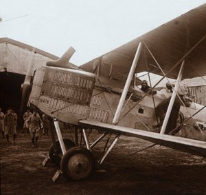 Biplan Breguet sur le point de décoller
