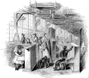 Usine de pianos Broadwoods, Horseferry Road, Westminster, Londres, 1842 - Unbekannt