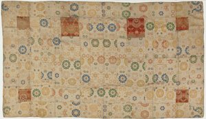 Brocade, soie. Une robe de moine bouddhiste, kesa, période Edo, 1615-1868 - Unbekannt