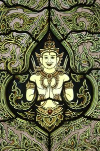 Bouddha, vitrail, Temple de Marbre, Bangkok, Thaïlande - Unbekannt