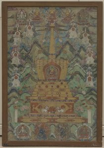Bouddha dans un Stupa, 16ème-17ème siècle