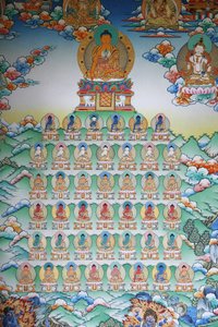 Royaume de Bouddha. Monastère de Kopan, Katmandou, Népal