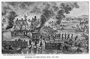 Incendie de Port Royal, Nouvelle-Écosse, AD 1613