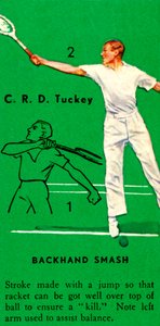 C. R. D. Tuckey - Smash du revers, vers 1935