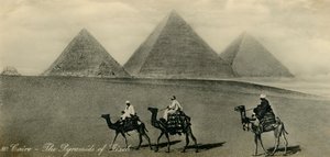 Le Caire : Les Pyramides de Gizeh, vers 1918-1939