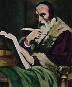 Calvin 1509-1564 - Peinture de Scheffer, 1934 - Unbekannt