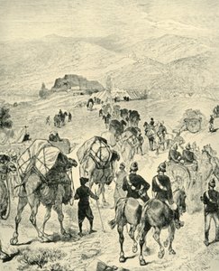 Camp du général Roberts à Thal sur la rivière Kuram, 1901