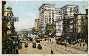 Canal Street, La Nouvelle-Orléans, USA, vers 1912
