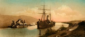 Canal de Suez - Courbe de Tussun, vers 1918-1939