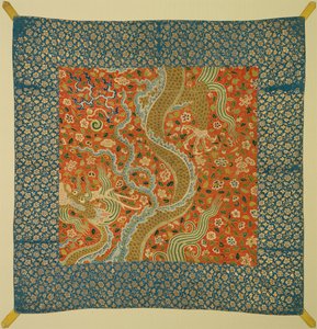 Canopée avec dragon parmi les fleurs - Unbekannt