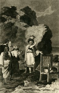 Canute réprimandant ses courtisans, 18e-19e siècle