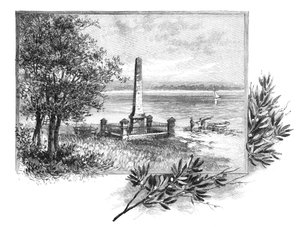 Lieu de débarquement du capitaine Cook, Botany Bay, Nouvelle-Galles du Sud, Australie, 1886