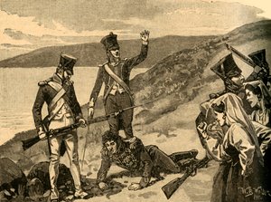 Capture du maréchal français Joachim Murat, Calabre, Italie, 1815 vers 1890