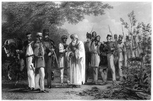 Capture du roi de Delhi par le capitaine Hodson