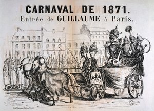 Carnaval de 1871, Wilhelm Ier de Prusse entrant à Paris, février 1871 - Unbekannt