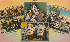Carnaval. La saison du carnaval à Barranquilla est célèbre le long de la côte caraïbe, vers 1940