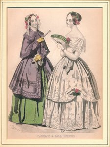 Robes de bal et de carrosse, 19e siècle