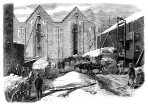 Transport de la glace, 1861