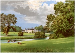 Château MacGarrett, comté de Mayo, Irlande, maison de Lord Oranmore, vers 1880