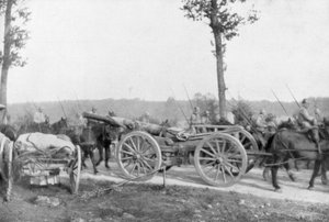 Cavalerie et artillerie de la 10ème armée française, Villers-Cotterêts, Aisne, France