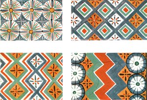 Motifs de plafond dans la tombe de Nebamon et Ipuki à Thèbes, Égypte, 1928 - Unbekannt
