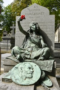 Cimetière de Montmartre/Tombe de Gustave Guillaumet/Avenue Rachel/PARIS XVIII/Seine/Ile de France/France