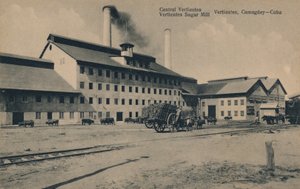 Moulin à sucre Central Vertientes, Camaguey, Cuba, vers 1910