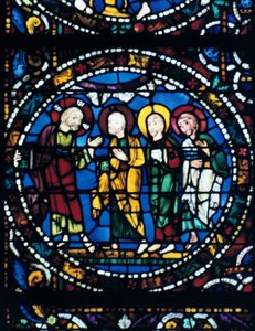 Centre du Thabor, vitrail, cathédrale de Chartres, France, 1194-1260