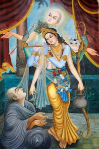 Chaityana Mahaprahbu, un saint vaishnava et réformateur social du 15ème siècle, Vrindavan, Inde