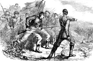 Charge des Fédéraux à Corinth, Guerre civile américaine, vers 1880