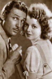 Charles Farrell et Janet Gaynor, acteurs américains