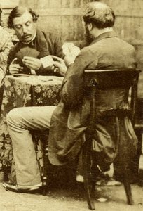 Échecs et cartes, vers 1850 - Unbekannt